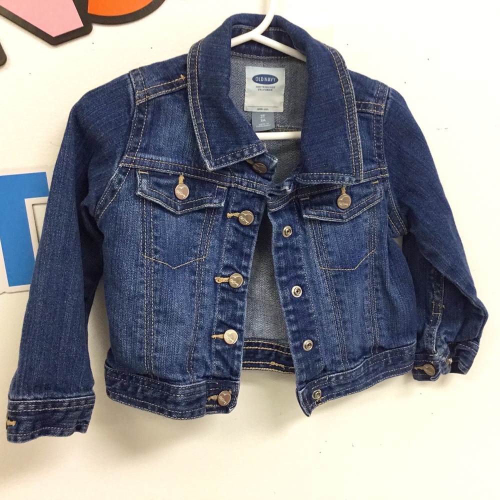 Old navy blue Jean jacket